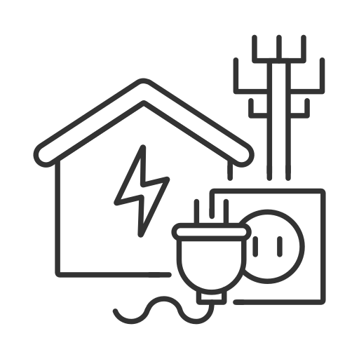 Icon von Elektroinstallationen