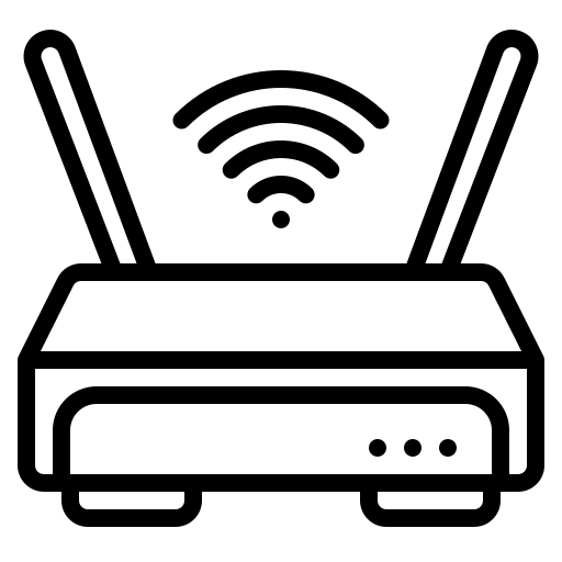 Icon eines Modem mit Wifi